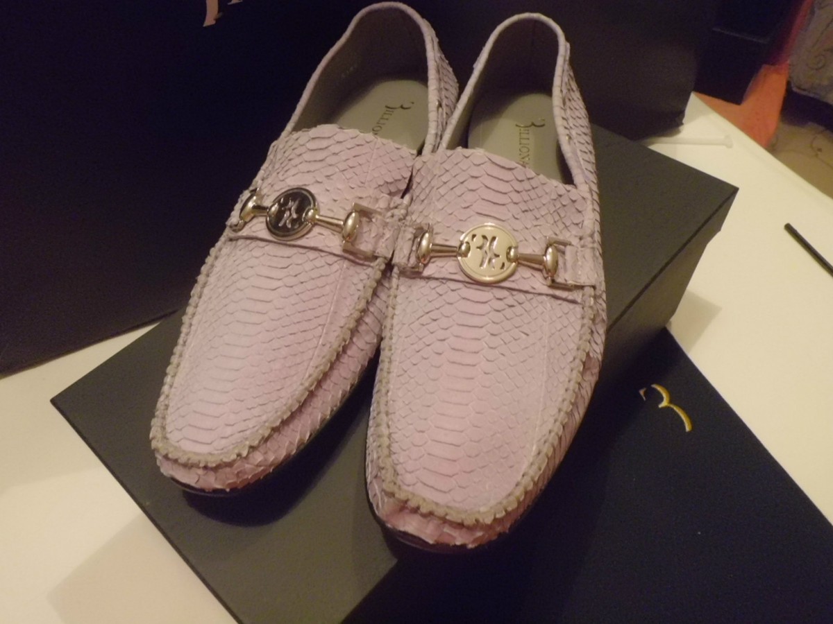 BILLIONAIRE Italian Couture Mocassino Uomo Pitone Fibia size 44