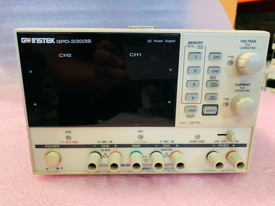 GW Instek GPD-3303S 3-Channel Programmable Linear DC Power Supply 195W, 1mV/1mA - Image 2 of 4