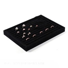 Velvets Jewelry Organiser Display Stand Elegant Showcase Tray for Accessories