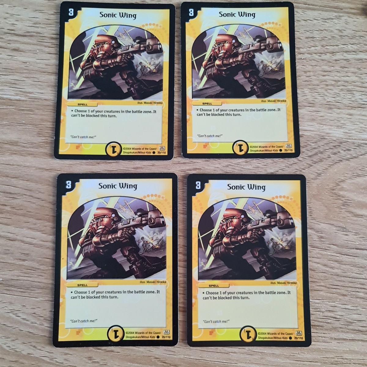 Sonic Wing (×4) | Duel Masters | DM01 Common card TCG CCG ENGLISH