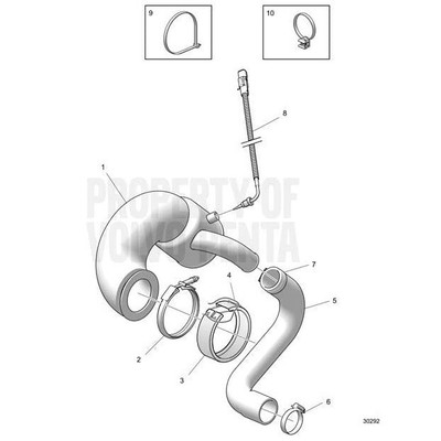 Volvo Penta 21325767 V -clamp Genuine OEM 3807212 3838942 for sale 