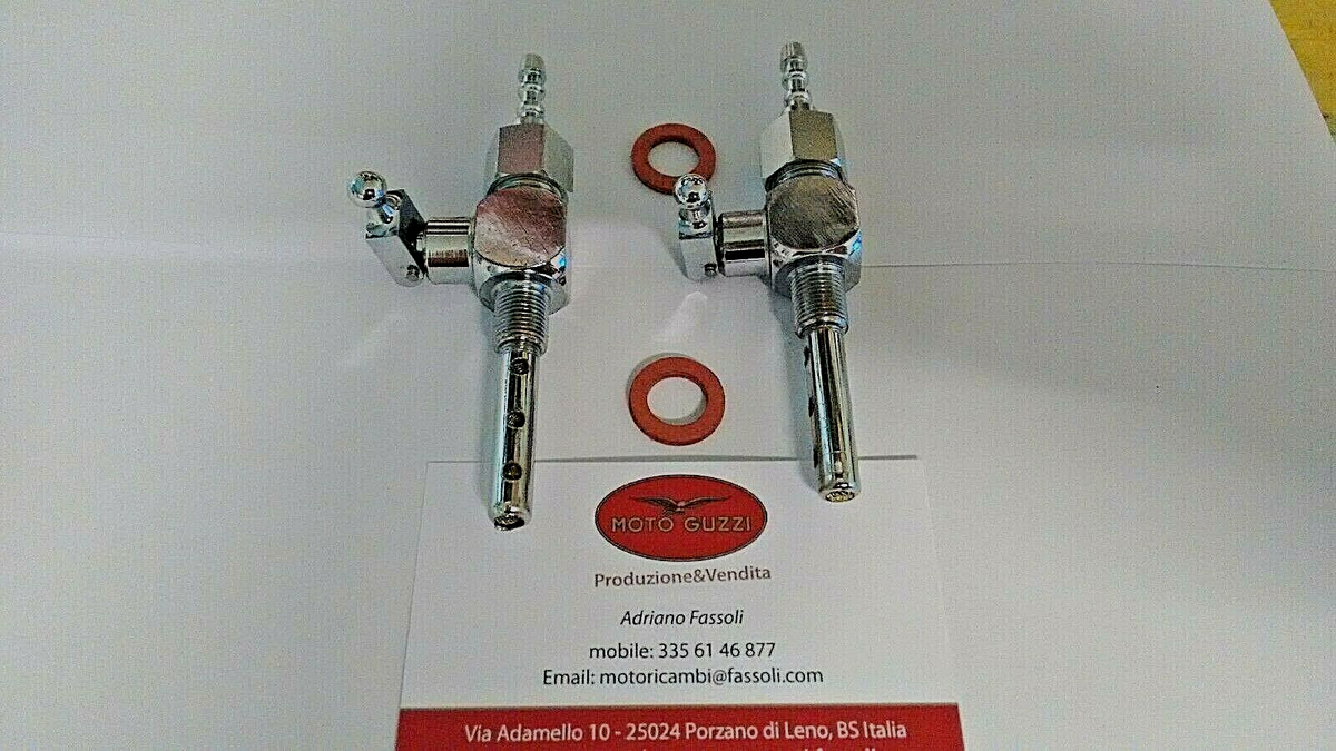 RUBINETTI BENZINA A SCATTO CON RACCORDI PER TUBI BENZINA MOTO