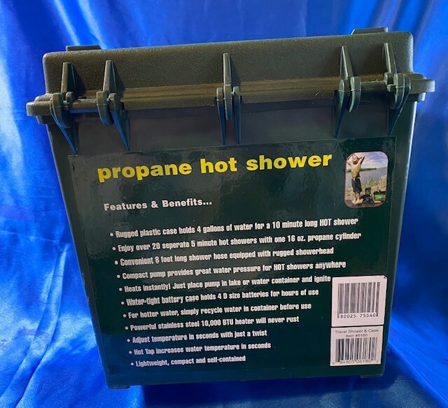 Zodi Propane Hot Travel Shower Camping Zodi Outback Gear New Old
