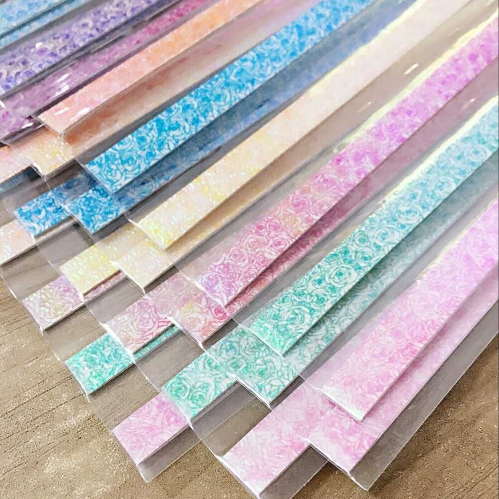 SUHU 420Sheets Origami Star , DIY Crafts Tiras De Papel , Luminosas Feitas  À Mão Lucky Artesanal Folding Crafting Supplies