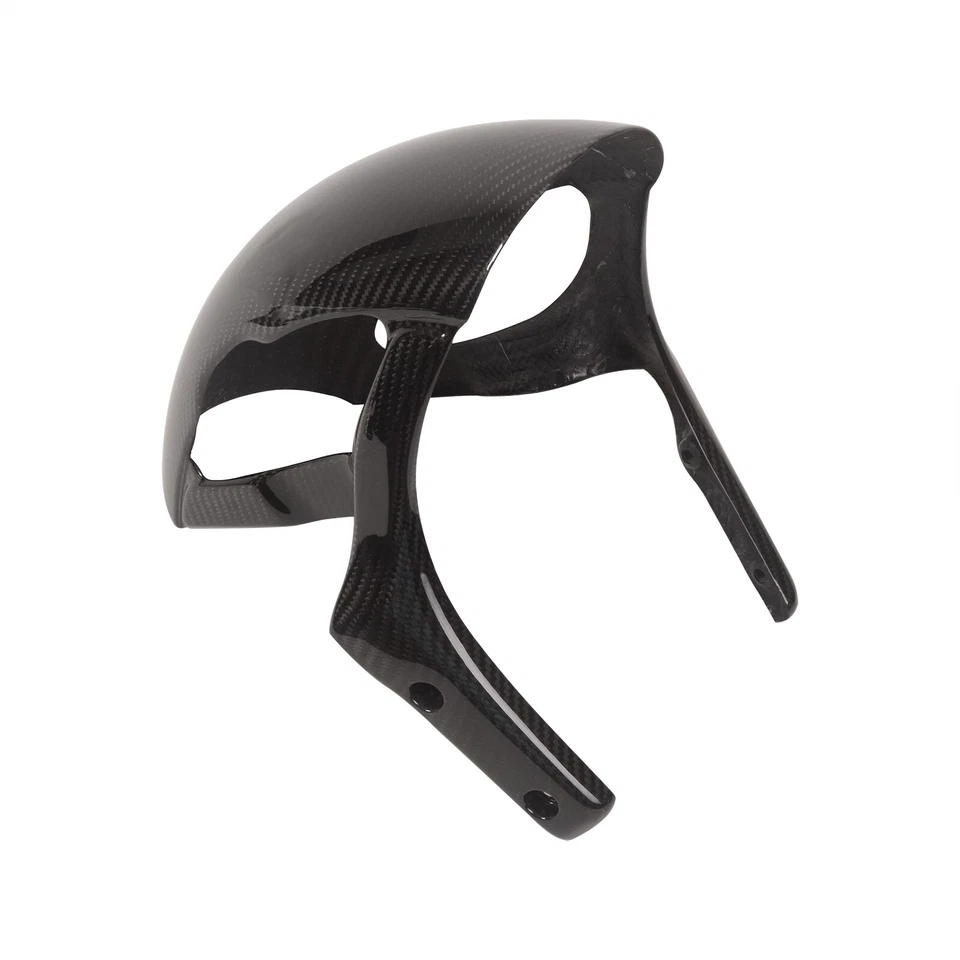 Cubierta de guardabarros delantero brillante de fibra de carbono para Ducati Monster 620 695 750 900 1000 Foto 2 de 4