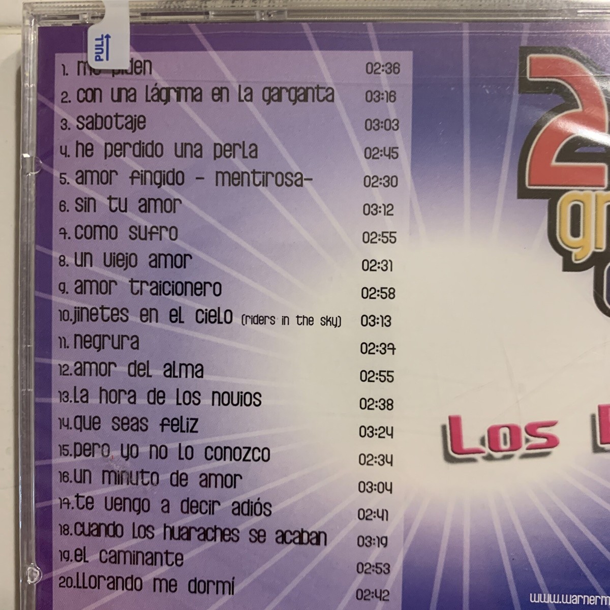 20 Grandes Exitos by Los Baby's (CD, Jun-2006, WEA Latina