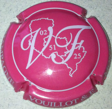 Capsule de champagne VOUILLOT et Fils (8. rose et blanc)