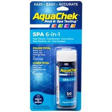 AquaChek SPA 6-in-1 Test Strips, Bromine, Chlorine, pH, Alkalinity, Hardness