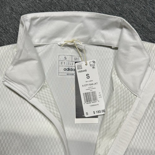Adidas X-City Reflect At Night White Running Zip Jacket HM8448 Men's Size Small - Picture 3 of 10
