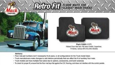 Mack Truck OEM Black Rubber Floor Mats / Dog ...