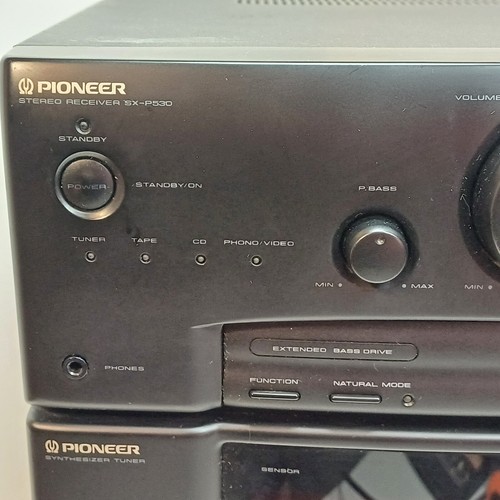 Pioneer SX-P530 Stereo Receiver PDC-P530 Tape/CD Mini-Tower ** TAPE NEEDS REPAIR - Foto 3 di 19