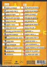 rare dvd CD+DVD PATRICIA TEHERAN Tarde lo conoci ME DEJASTE SIN NADA cambiare