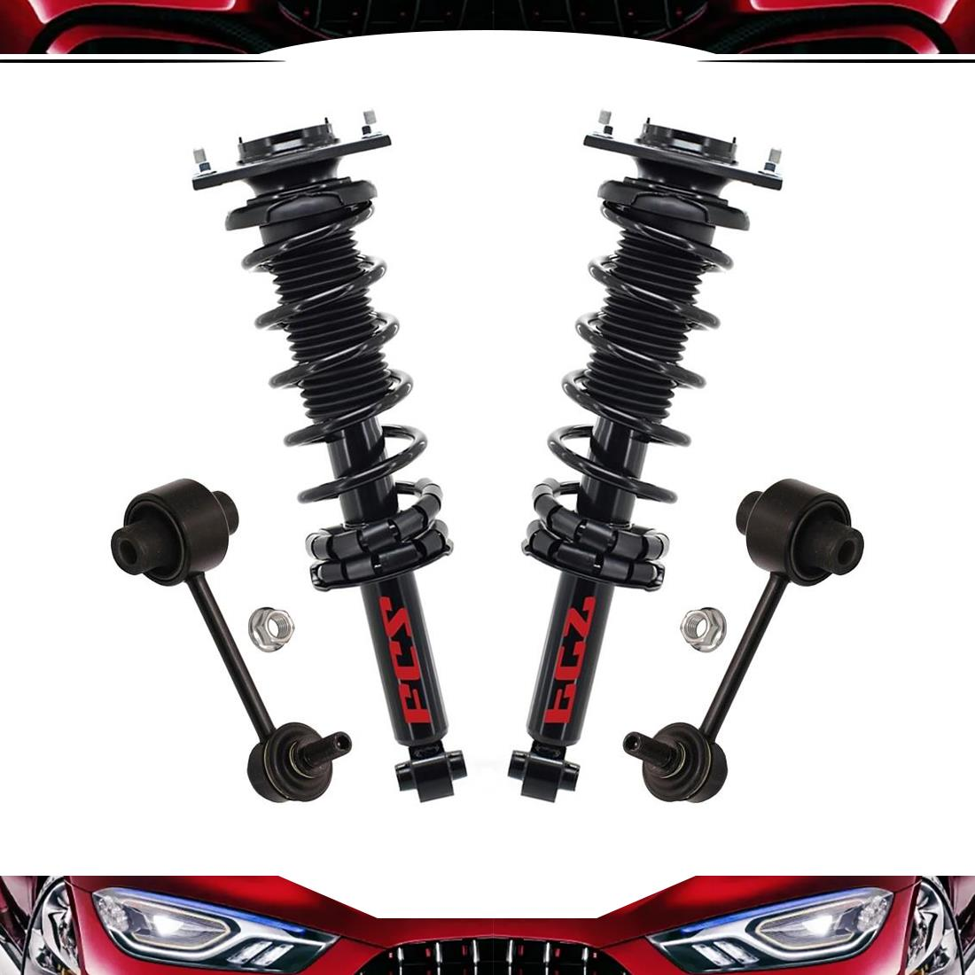 4x Rear Strut and Stabilizer Bar Link Kit Fits 20132014 Subaru Outback