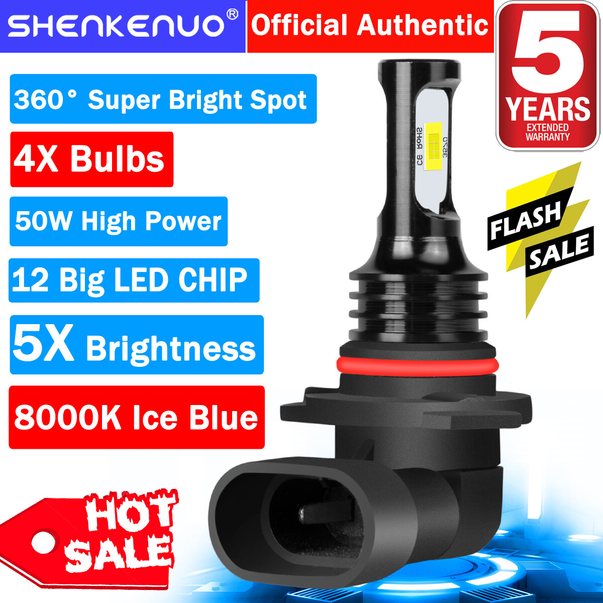 For CHEVROLET ASTRO VAN - 4X 8000K Combo LED Headlight Bulbs High