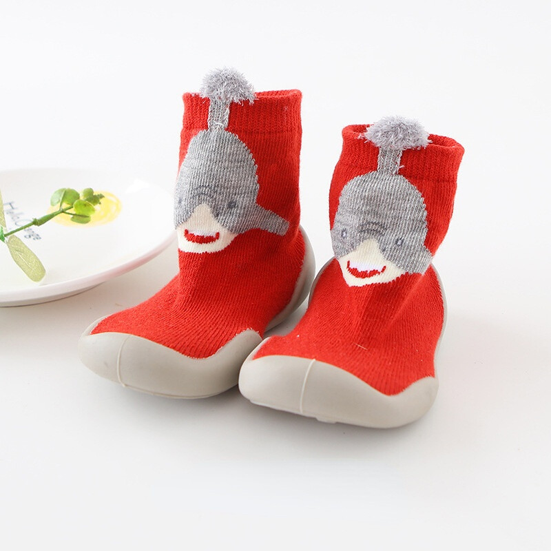 4 Paar Baby Anti-Rutsch Socken - Krabbelsocken Mit Griffen Für Kinder