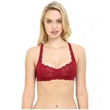 Cosabella 168488 Womens Scalloped Underwire Balconette Bra Mahogany Size 32C