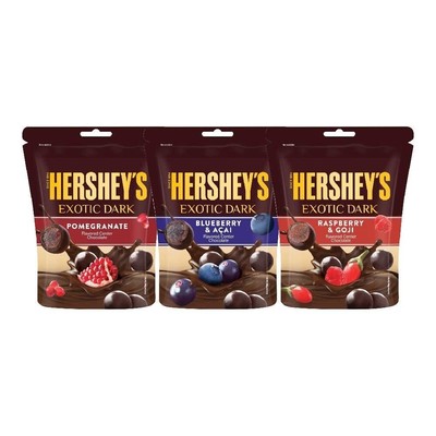 Hershey's Exotisch Dunkel Granatapfel, Blaubeere Und Himbeere & Goji Geschmack