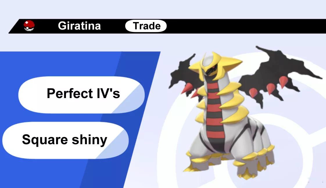 Shiny Giratina ( Altered Forme ) Pokemon Trade Go