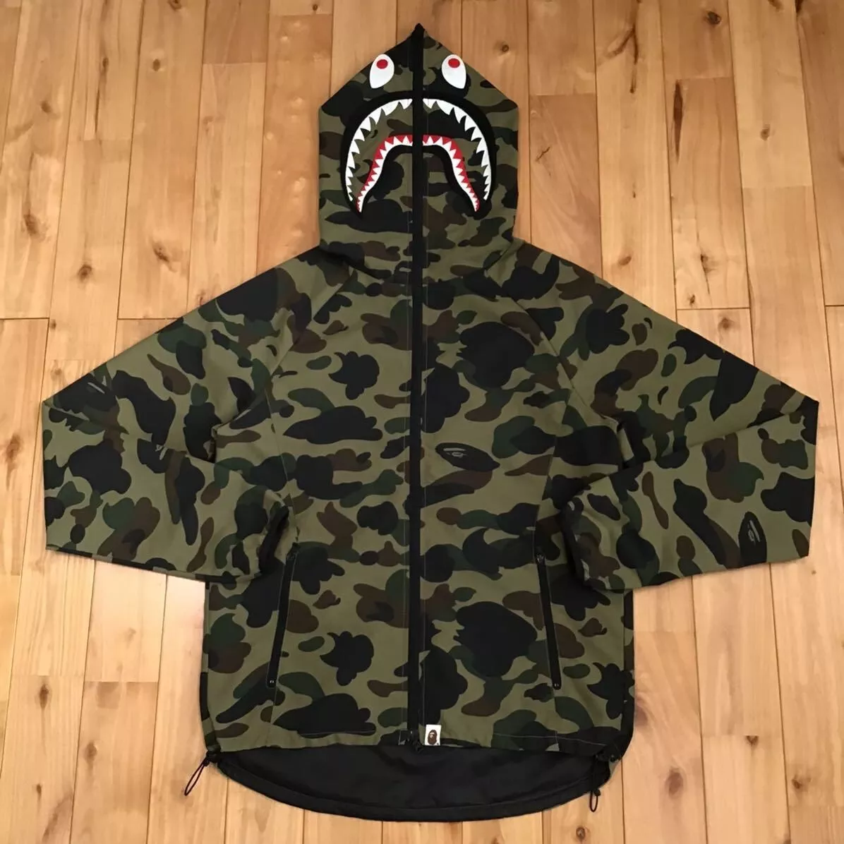 1ST CAMO SHARK FULL ZIP HOODIE M