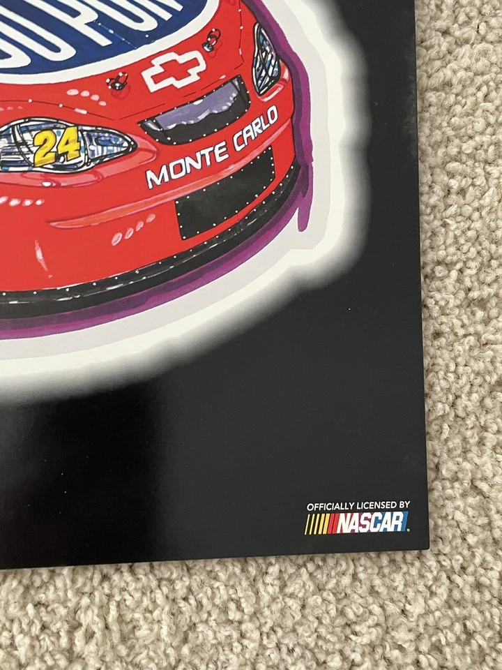 Плакат Jeff Gordon Gallery Collection Dupont NASCAR Sam Bass 2001 24 x 18 1024 - Изображение 4 из 4