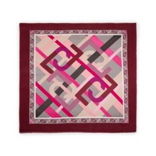 LIU JO SCIARPA FOULARD DONNA LOGO RUBY WINE
