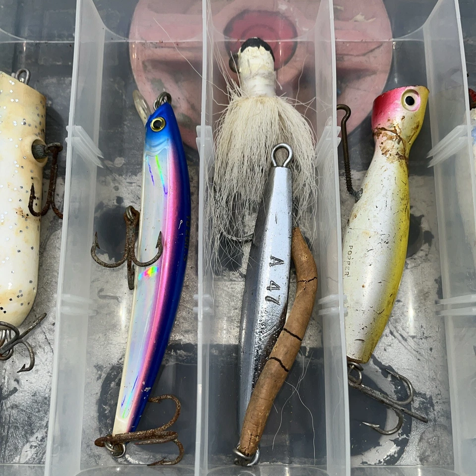 SEÑUELO DE ALMACENAMIENTO SHIMANO, ESTUCHE ORGANIZADOR Con Señuelos Usados Como Se Muestra Foto 4 de 4