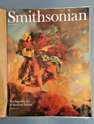 VINTAGE Smithsonian Magazine July 1999 Maxfield Parish-Rocks&Stones ...