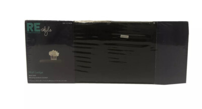RE Room Style Essentials Wall Ledge Black Finish 11 3/4 x 4.5 1.25 BRAND NEW