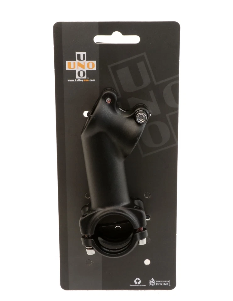 Kalloy Uno AS021 Alloy MTB/Road Stem 90mm -/+ 35° 31.8mm Clamp 1 1/8" Black NEW - Image 3 of 4