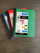 3 Count Five Star Composition Notebook College Ruled 100 Sheets Each Multicolor