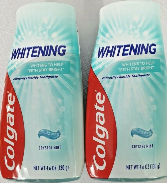 (2) Colgate Whitening Toothpaste Liquid Gel Net Wt. 4.6 Oz.Tubes