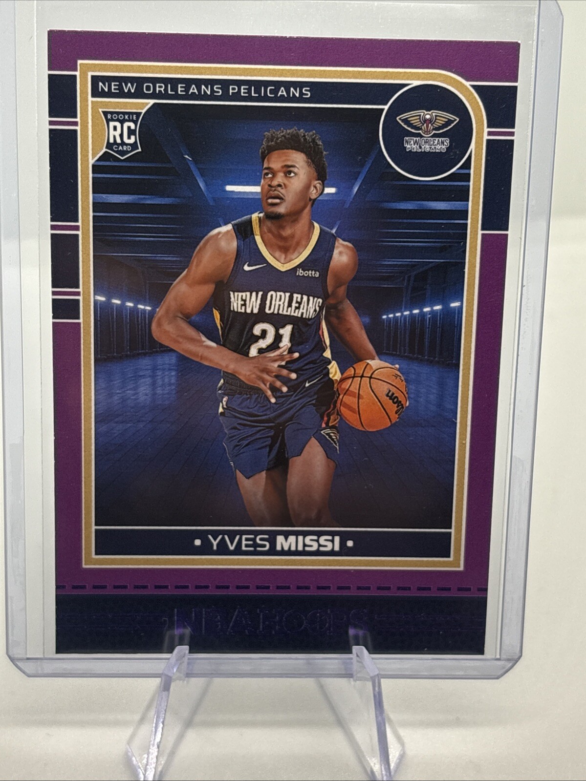 2024-25 Panini NBA Hoops Purple #251 Yves Missi RC Denver Nuggets