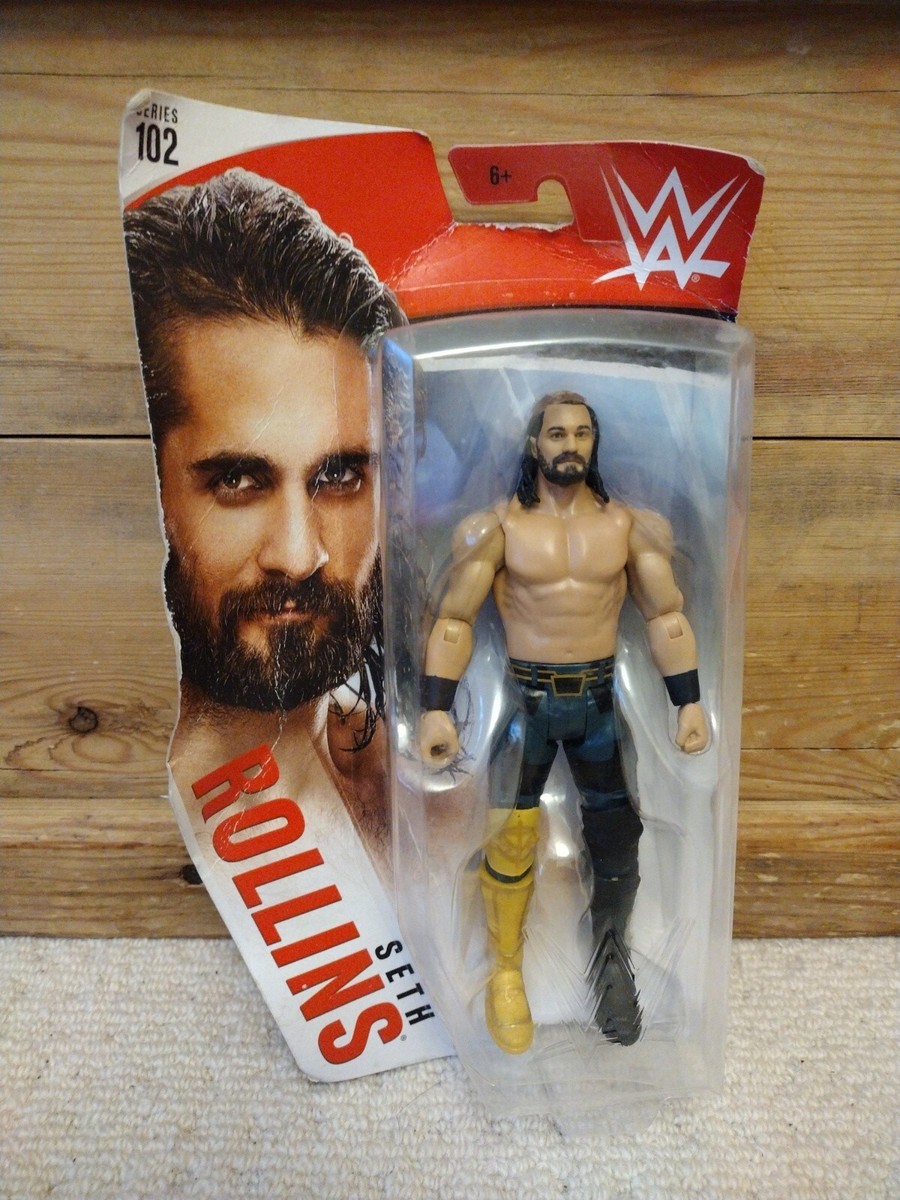 WWE Seth Rollins Basic Series #109 Action Figure in 6ーinch Scale with Artic Seth Rollins - WWE Basic Series Top Picks 2019 - Black \u0026 Yellow