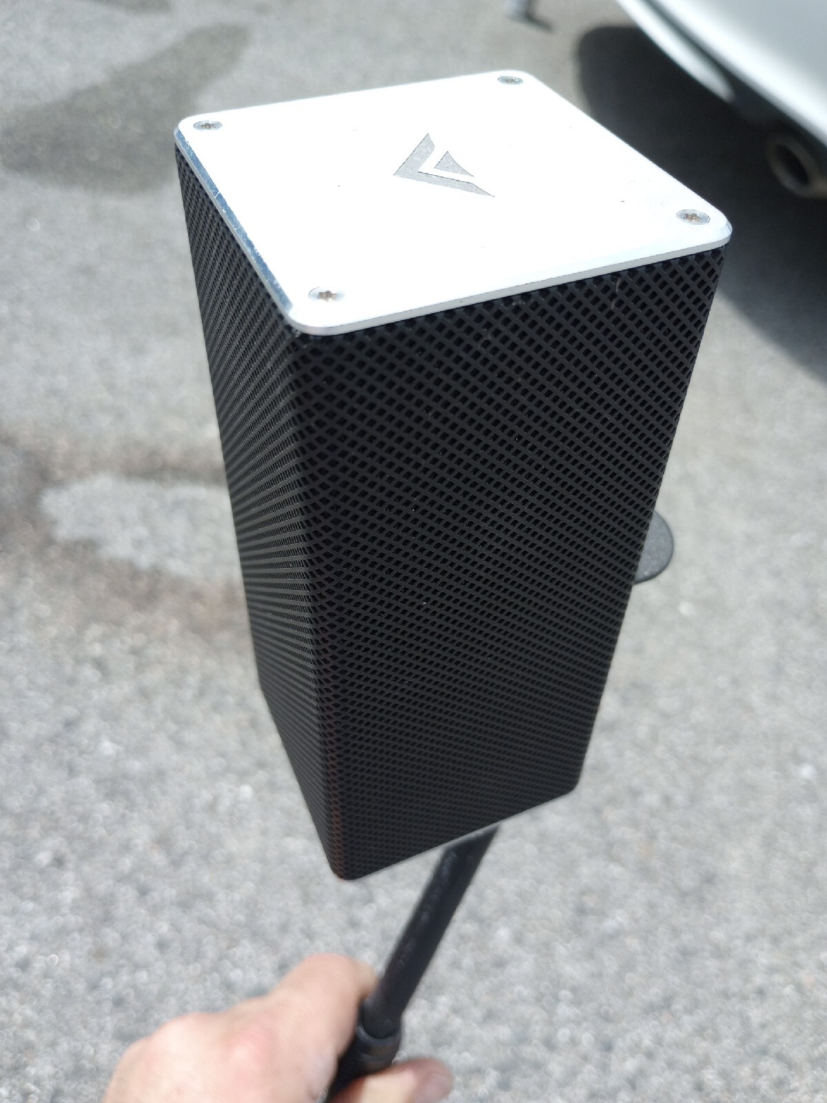 Pair Of VIZIO Satellite Mini Speakers With 32" Stands
