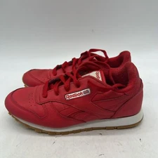 Reebok Classic Leather Boy’s Athletic Sneaker Training Shoe Red Size 3