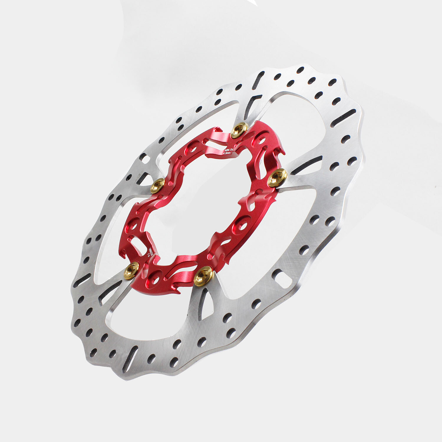 Red 14.0" Big Floating Brake Rotors for Harley 2009-later Touring Road Glide