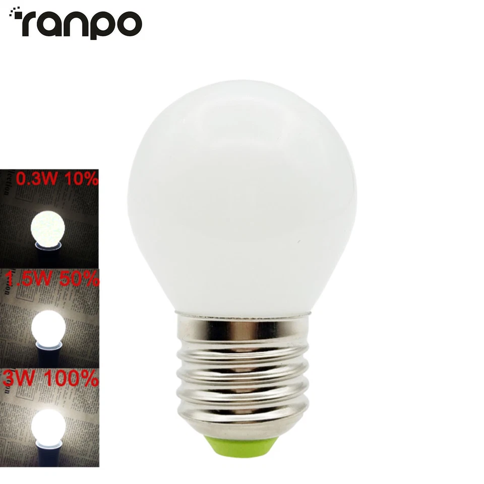 Dimmable LED Bulb E26 E27 B15 B22 E14 E12 Equival 30W Incandescent 220V 110V RK - Image 2 of 4