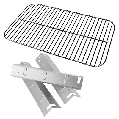 Set of Porcelain Cooking Grid and 3 x Stainless Steel Heat Plates for Walmart...