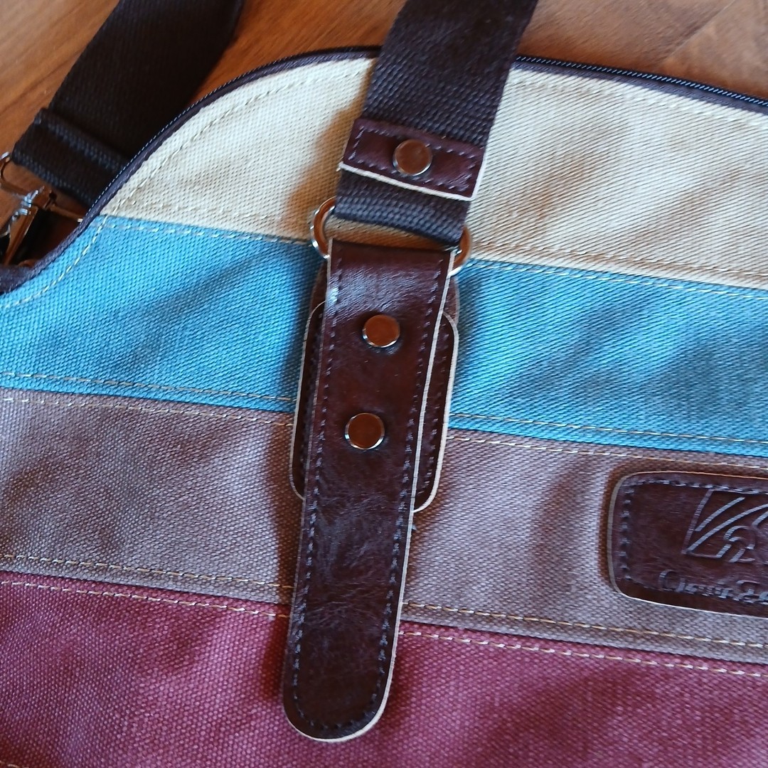 Canvas Patchwork Rainbow Shoulder Bag Large Capac… - image 2