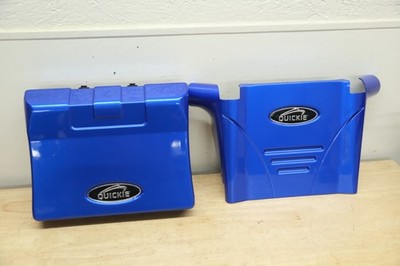Quickie Pulse 6 Front & Rear Doors Shrouds -- Battery Access Covers BLUE