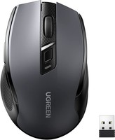 2.4G Maus Kabellos, 4000 Dpi, Ergonomisches Design, Wireless Mouse, Schwarz