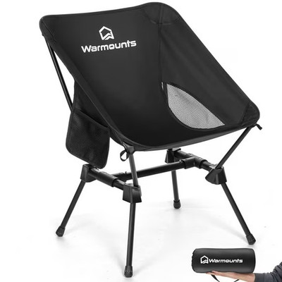 WARMOUNTS Portable Camping Chair, 400LBS Folding Backpacking Chair NWOT