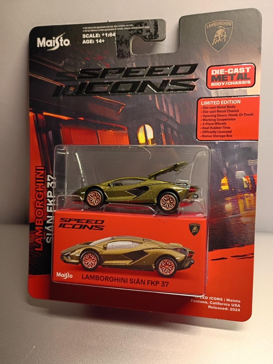 Maisto Speed Icons Lamborghini Sian FKP 37 Green 1:64 Scale