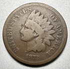1873  OPEN 3  INDIAN CENT   GOOD+     BETTER DATE  #1627