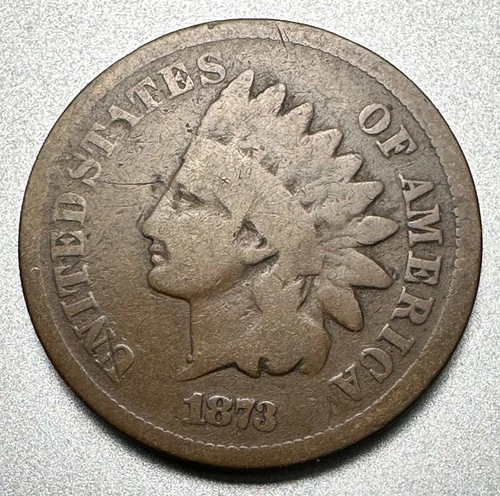 1873  OPEN 3  INDIAN CENT   GOOD+     BETTER DATE  #1627