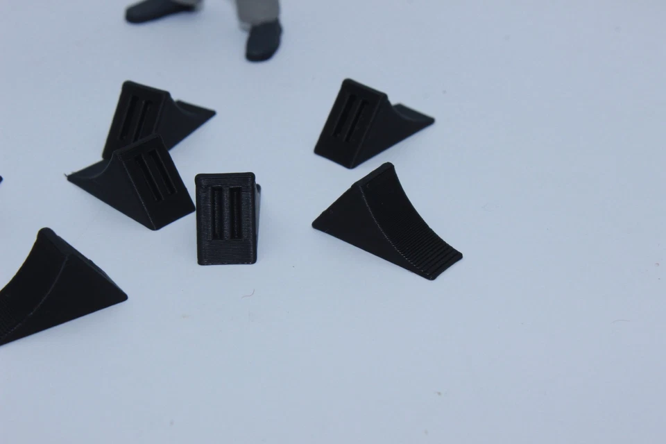 10 X Brake Wedge Black 1:22.5 Support Wedge Chock Wedges For Models Gauge G - Image 2 of 4