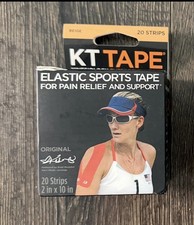 KT TAPE Elastic Sports Tape Precut Strips Beige 20 2in x 10in Original