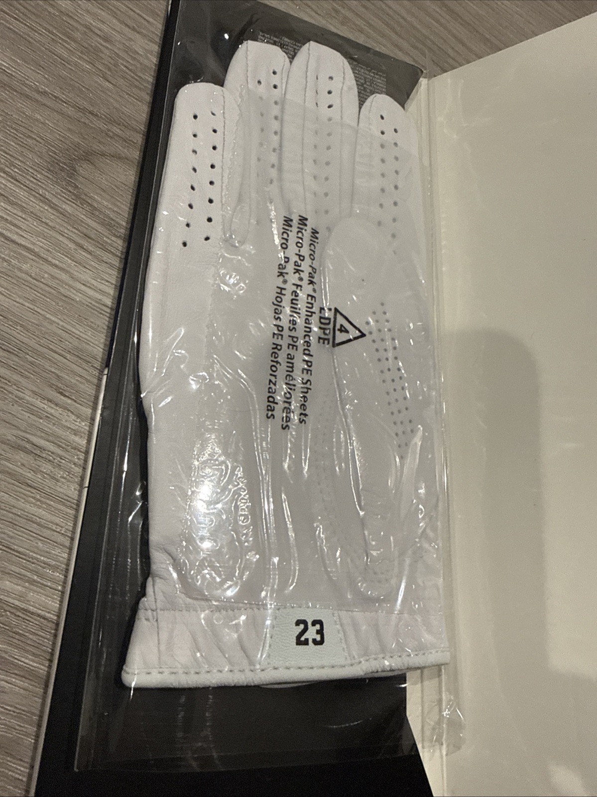 Nike Jordan Tour Golf Glove (FN0538-131) Size Medium White Mens Right Hand