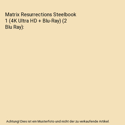 Matrix Resurrections Steelbook 1 (4K Ultra HD + Blu-Ray) (2 Blu Ray), vari