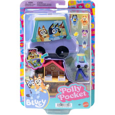 Polly Pocket Micro Bluey Compact Playset Including 7 Accessories Bluey Bingo